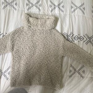 Arizona Jean Company Cream Cowl Neck Sweater